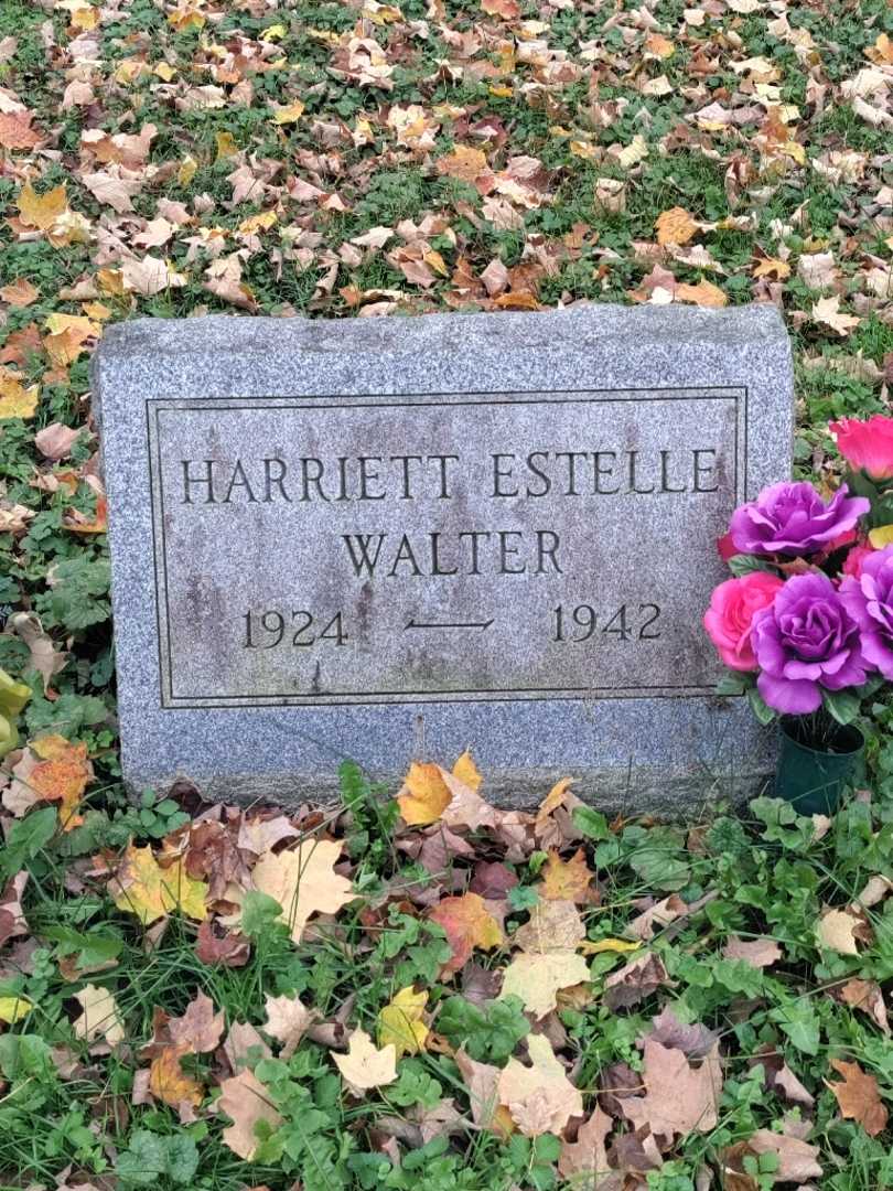 Harriett Estelle Walter's grave. Photo 3