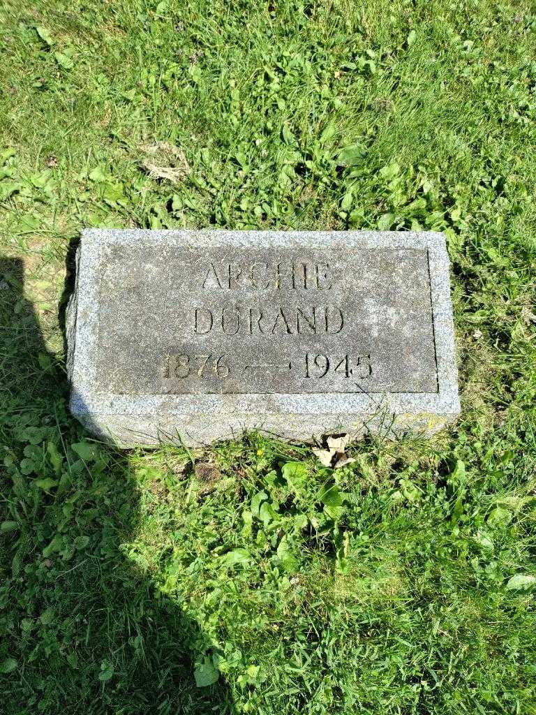 Archie Jr Durand's grave. Photo 2