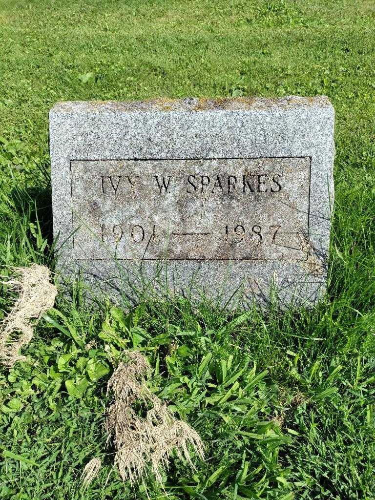 Ivy W. Sparkes's grave. Photo 2