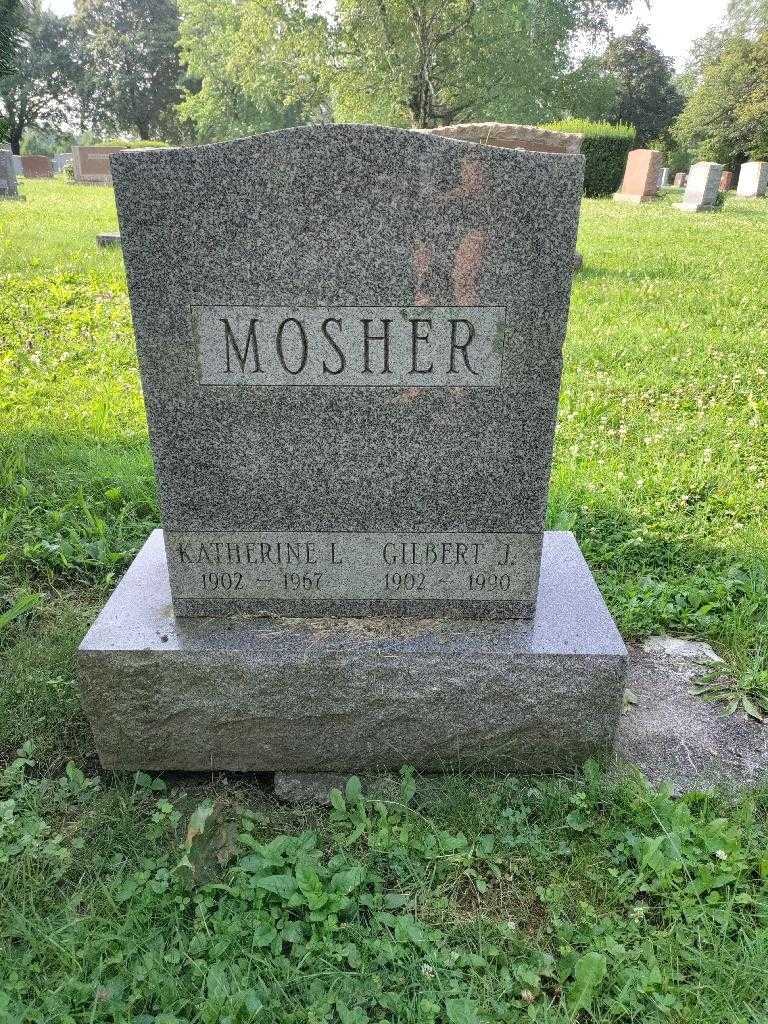 Gilbert J. Mosher's grave. Photo 1