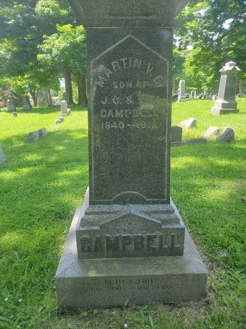 Martin Van Buren Campbell's grave. Photo 4