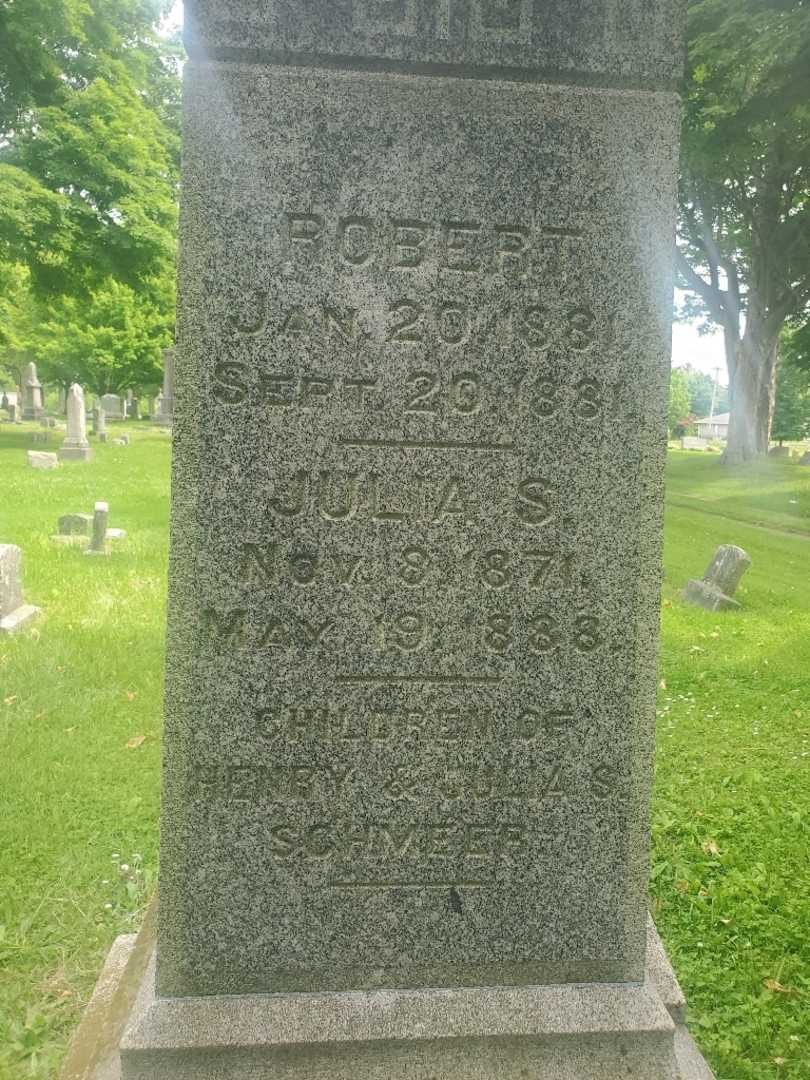 Charles F. Schmeer's grave. Photo 1