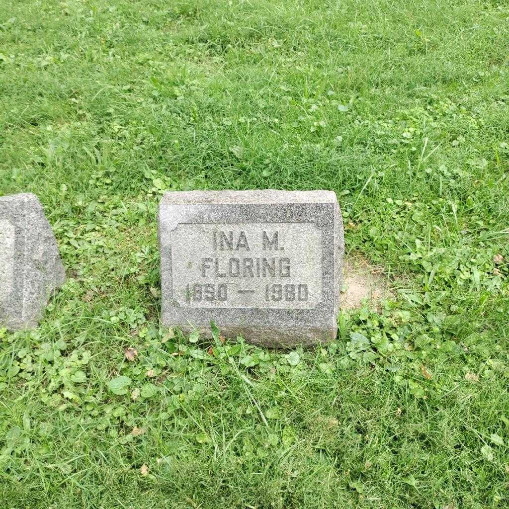 Ina M. Floring's grave. Photo 3