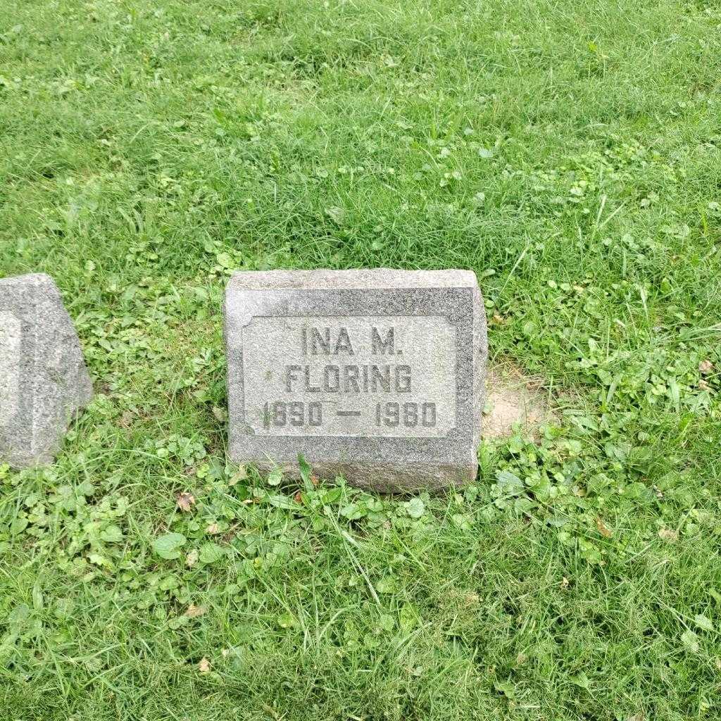 Ina M. Floring's grave. Photo 2