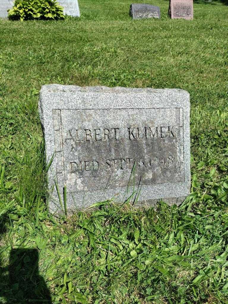 Albert Klimek's grave. Photo 2