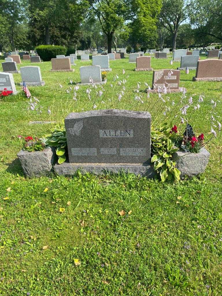 Jane E. Allen's grave. Photo 2