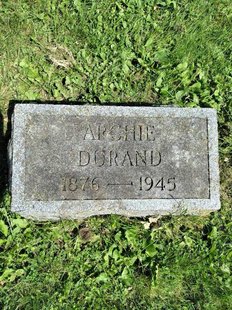 Archie Jr Durand's grave. Photo 3