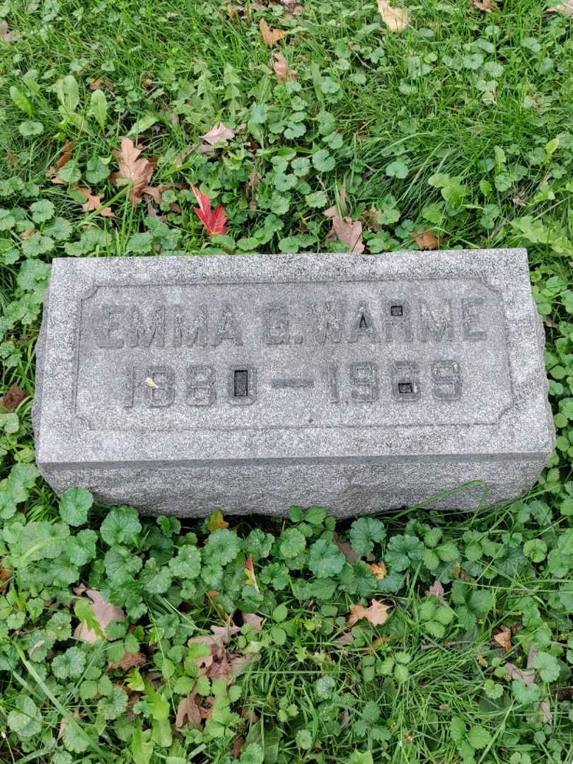 Emma Goldacker Warme's grave. Photo 3