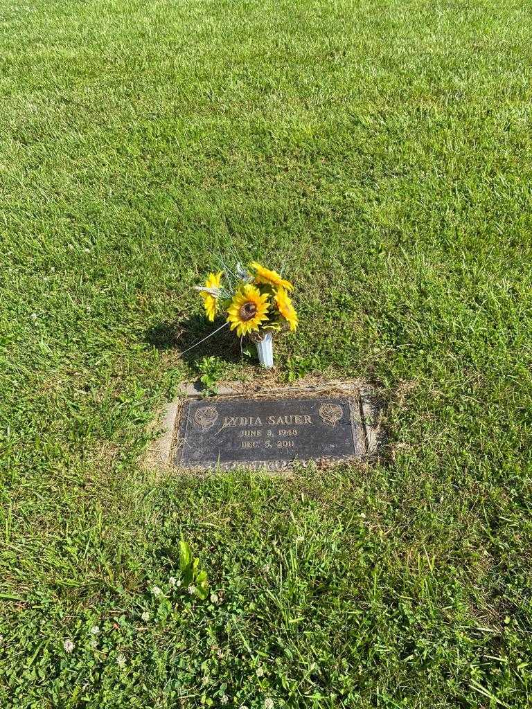 Lydia Sauer's grave. Photo 2