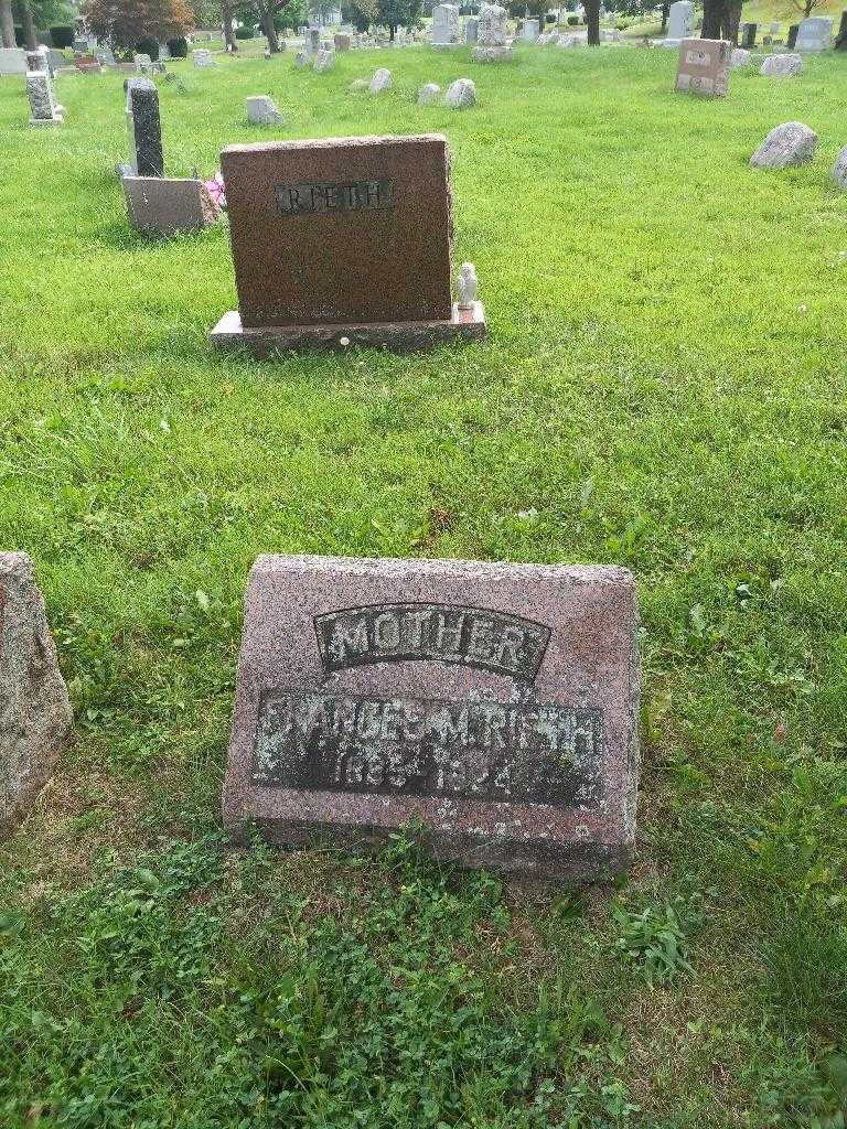 Frances M. Rieth's grave. Photo 1