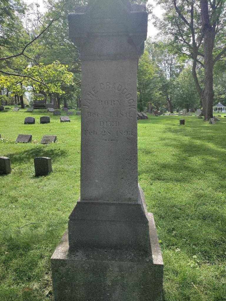 Jane Craddock's grave. Photo 2