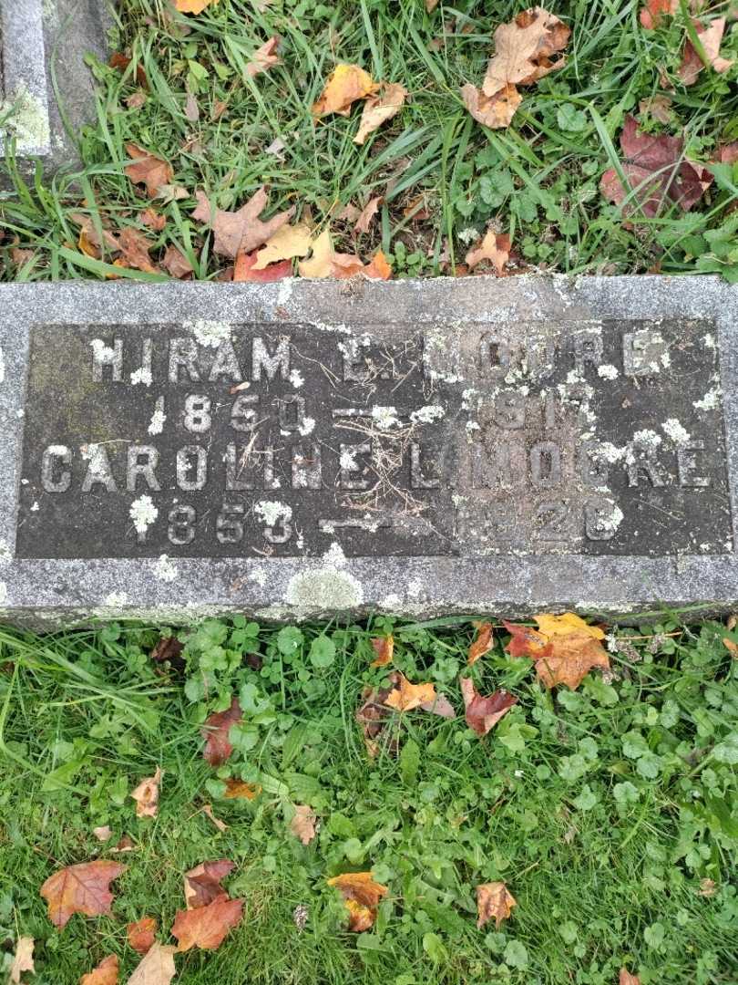 Hiram E. Moore's grave. Photo 3