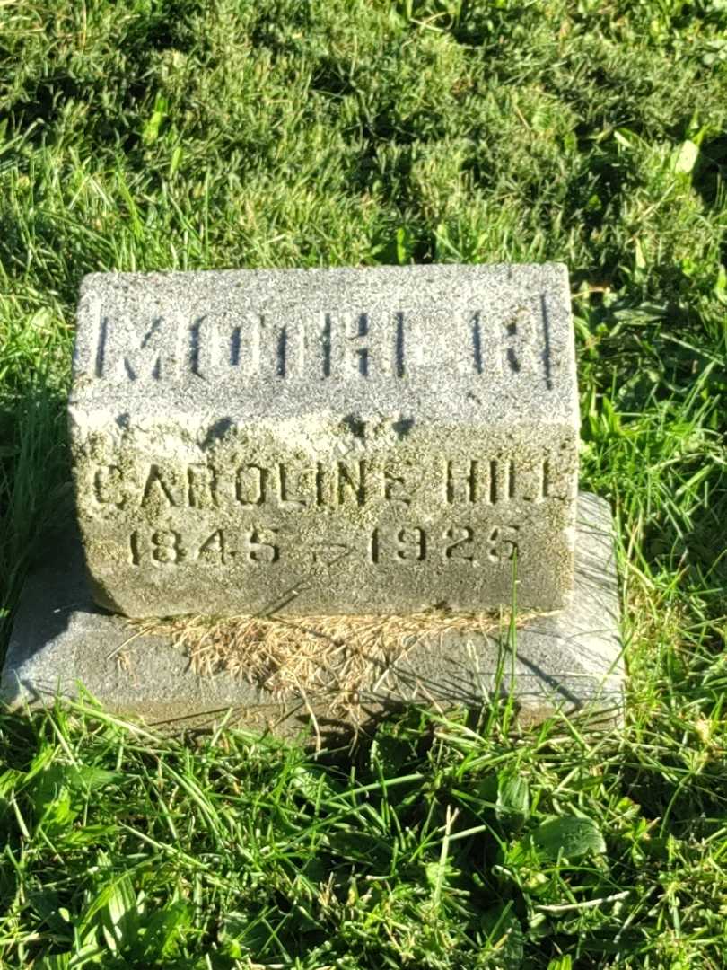 Caroline Hill's grave. Photo 3