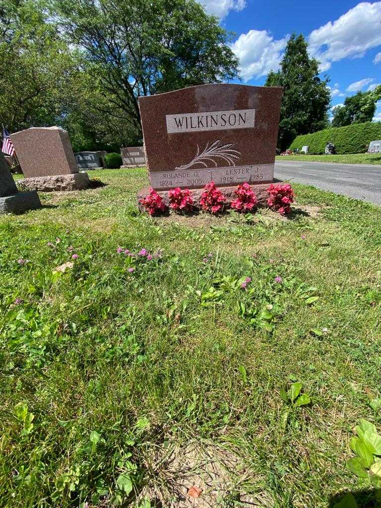 Rolande G. Wilkinson's grave. Photo 1