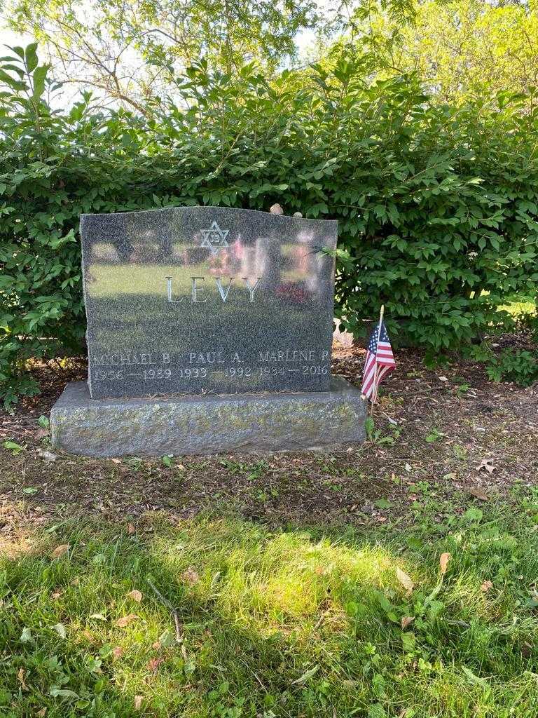 Paul A. Levy's grave. Photo 2