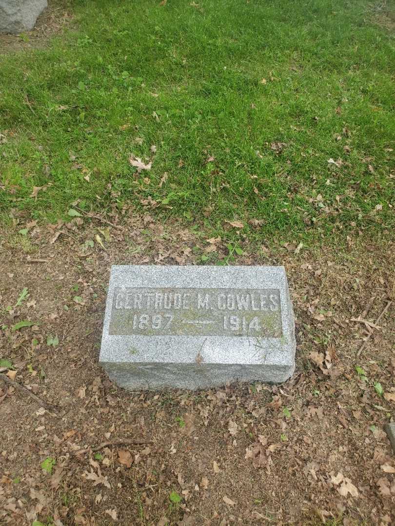 Gertrude M. Cowles's grave. Photo 2
