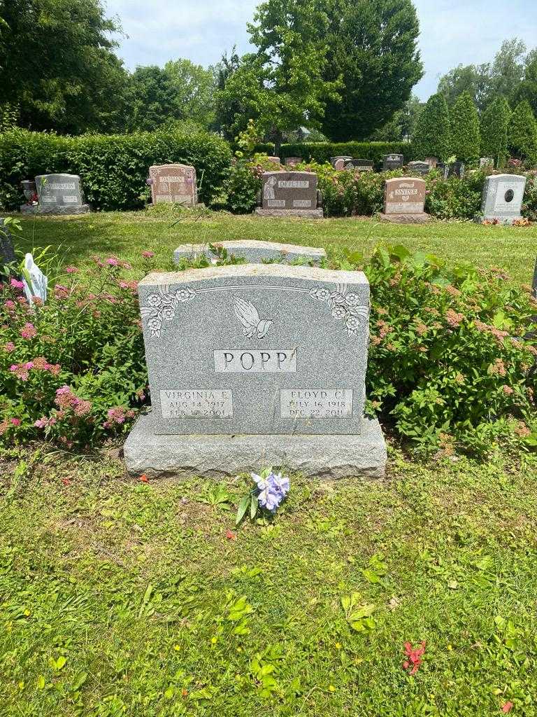 Virginia E. Popp's grave. Photo 2