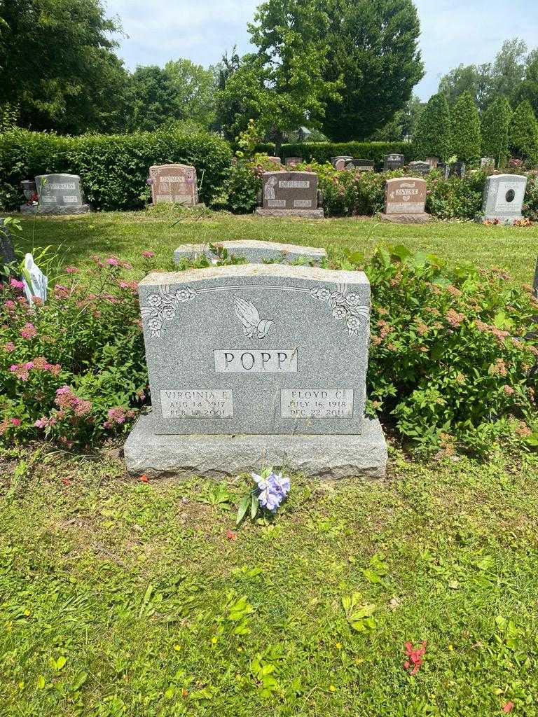 Virginia E. Popp's grave. Photo 2