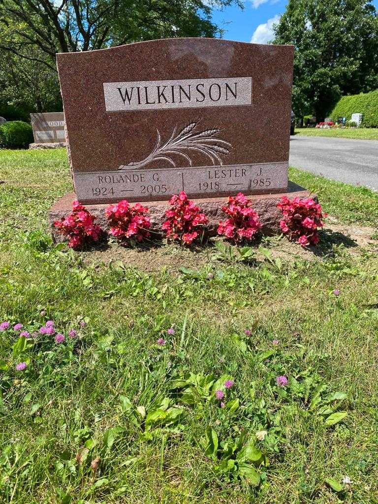 Lester J. Wilkinson's grave. Photo 2