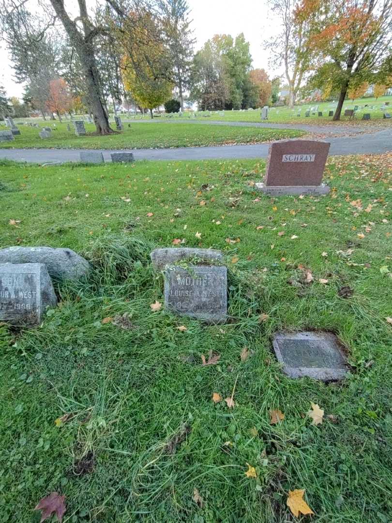 Louise A. West's grave. Photo 1