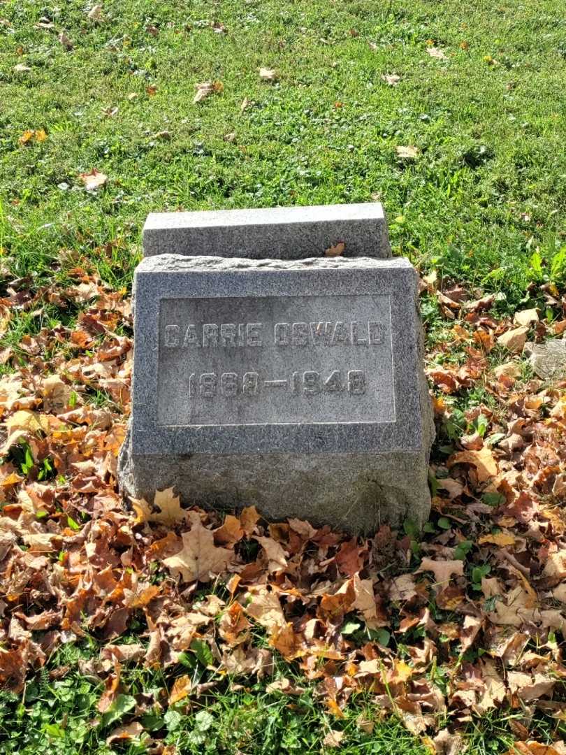 Carrie Oswald's grave. Photo 2