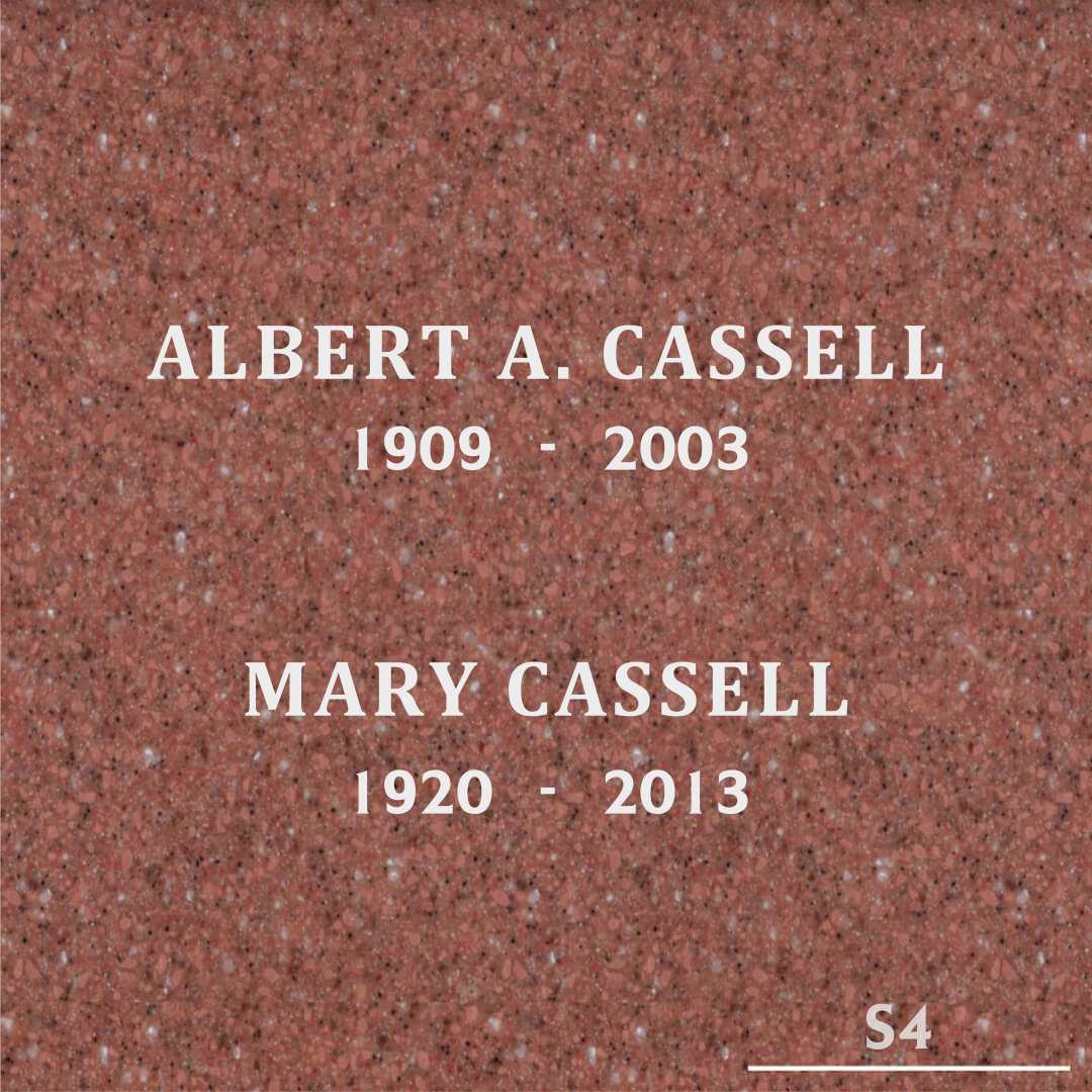 Mary Cassell's grave
