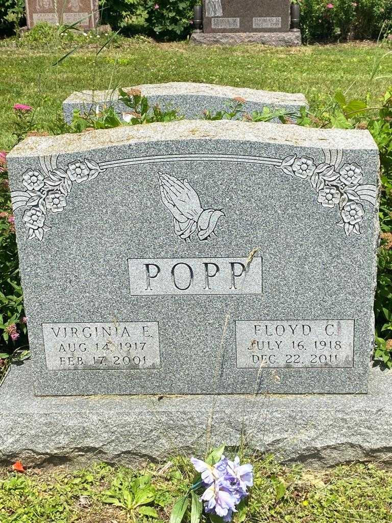 Virginia E. Popp's grave. Photo 3