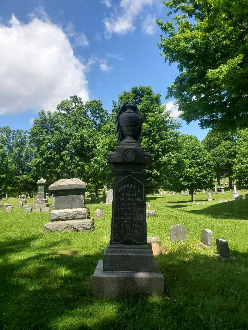 Hannah R. Campbell's grave. Photo 2