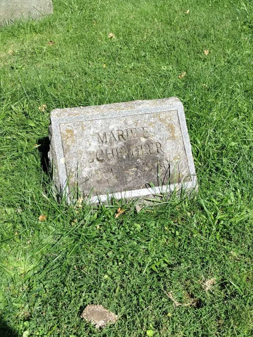 Marie E. Schindler's grave. Photo 3