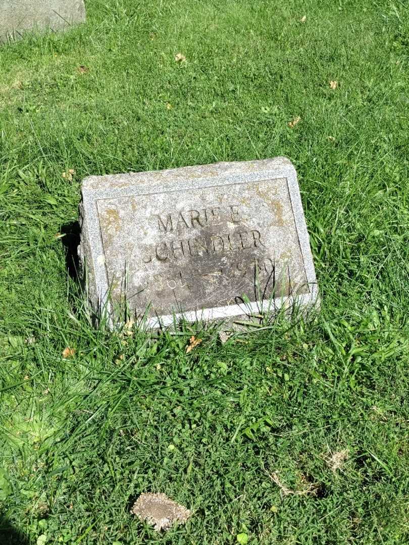 Marie E. Schindler's grave. Photo 2