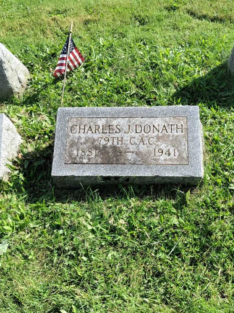 Charles J. Donath's grave. Photo 2