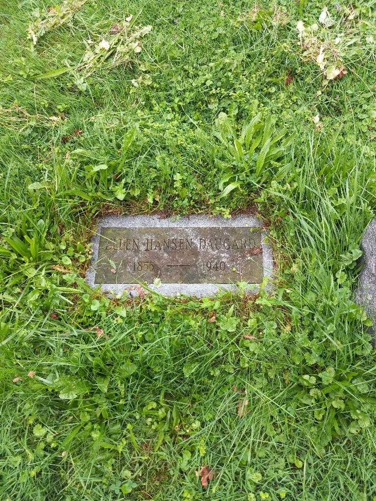 Ellen Hansen Daugard's grave. Photo 1