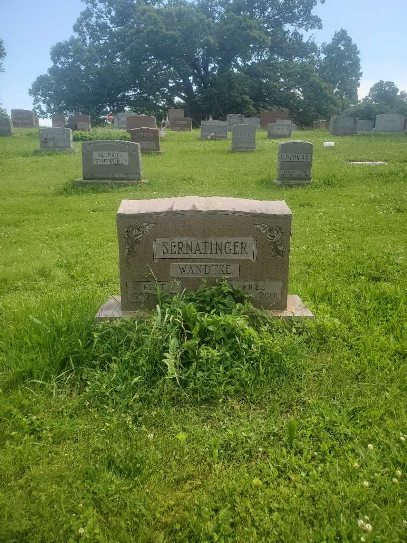 Else Sernatinger Wandtke's grave. Photo 2