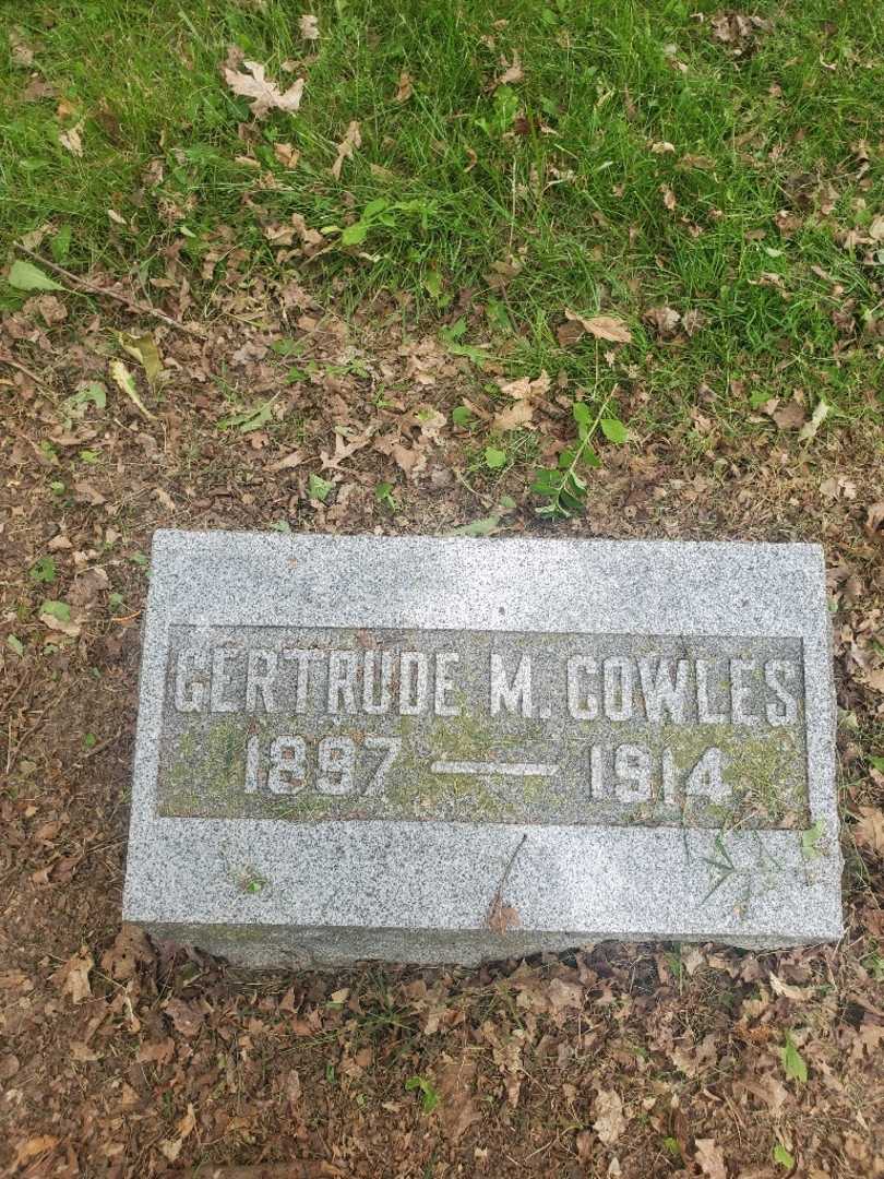Gertrude M. Cowles's grave. Photo 3