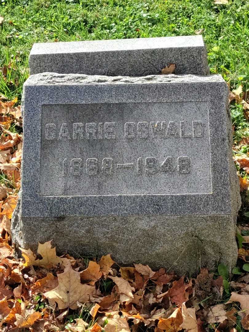 Carrie Oswald's grave. Photo 3