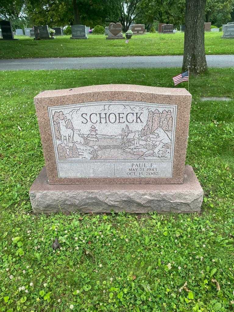 Paul F. Schoeck's grave. Photo 2