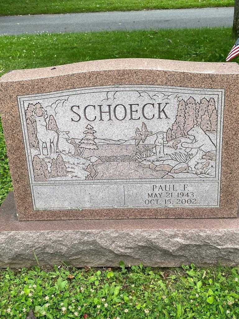 Paul F. Schoeck's grave. Photo 3