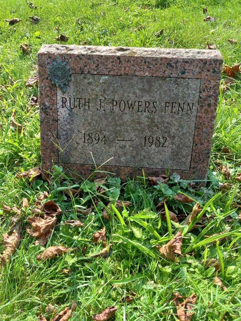 Ruth J. Powers Fenn's grave. Photo 3