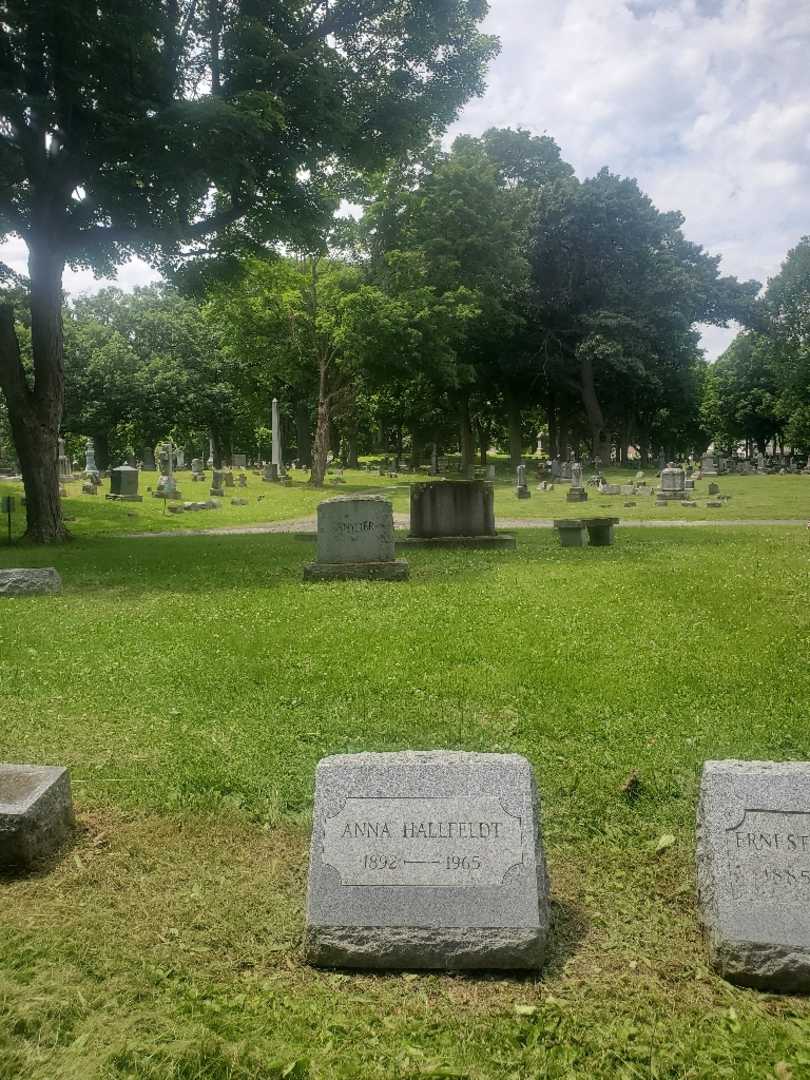 Anna Hallfeldt's grave. Photo 1