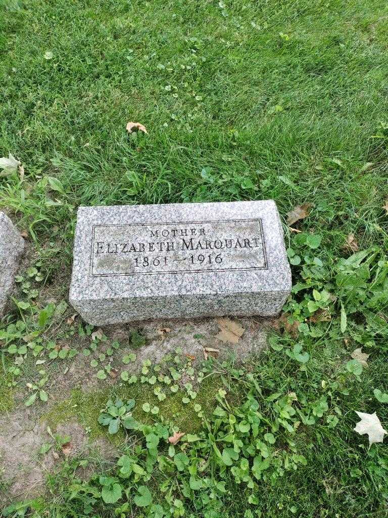 Elizabeth Marquart's grave. Photo 2