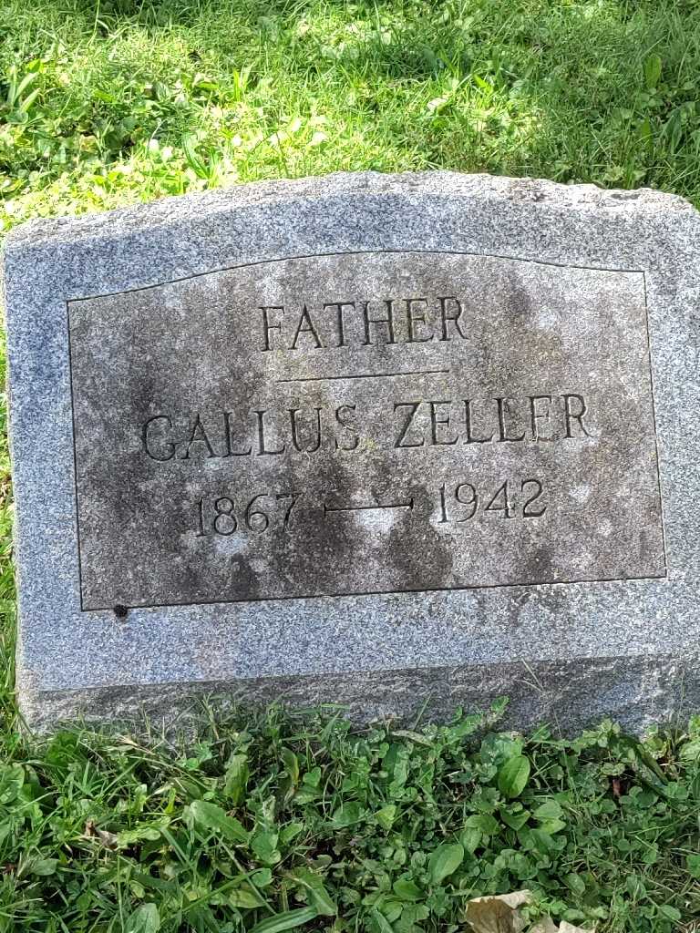 Gallus Zeller's grave. Photo 3