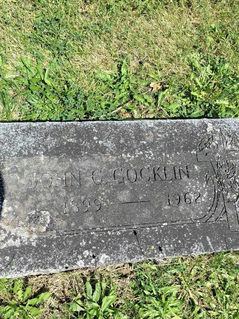 John G. Gocklin's grave. Photo 3