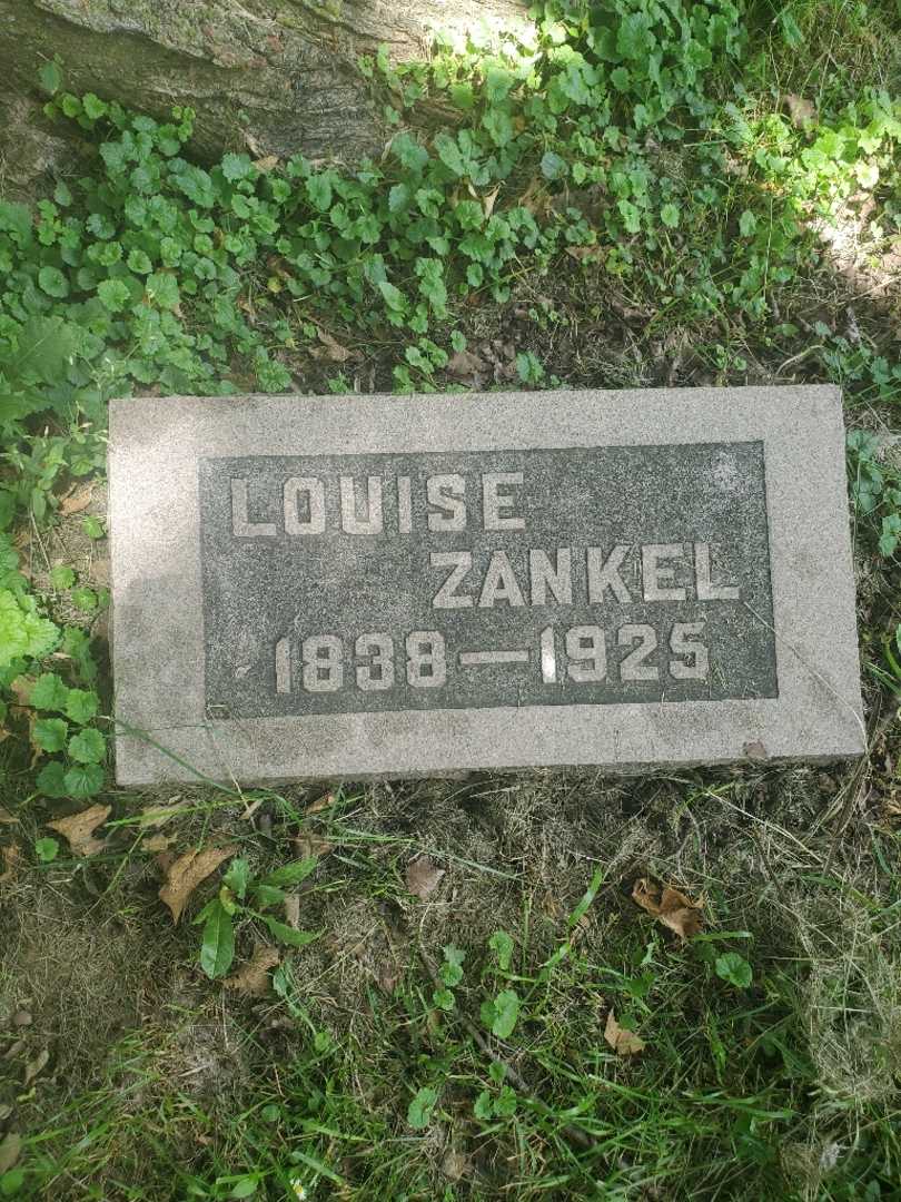 Louise Zankel's grave. Photo 4