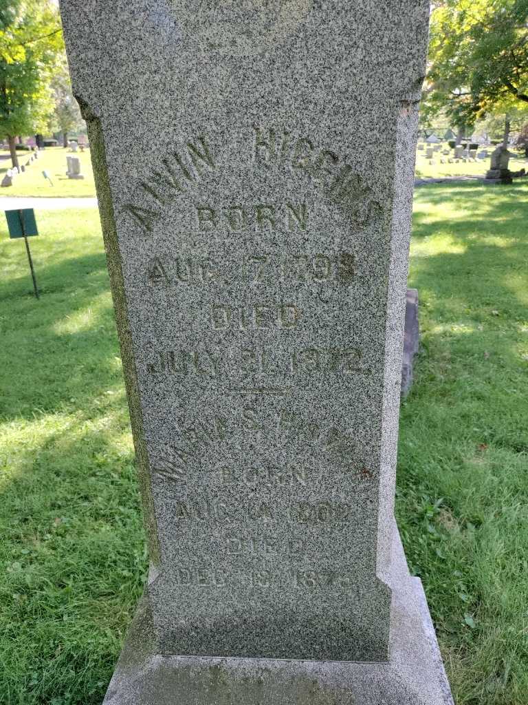 Alvin Higgins's grave. Photo 4