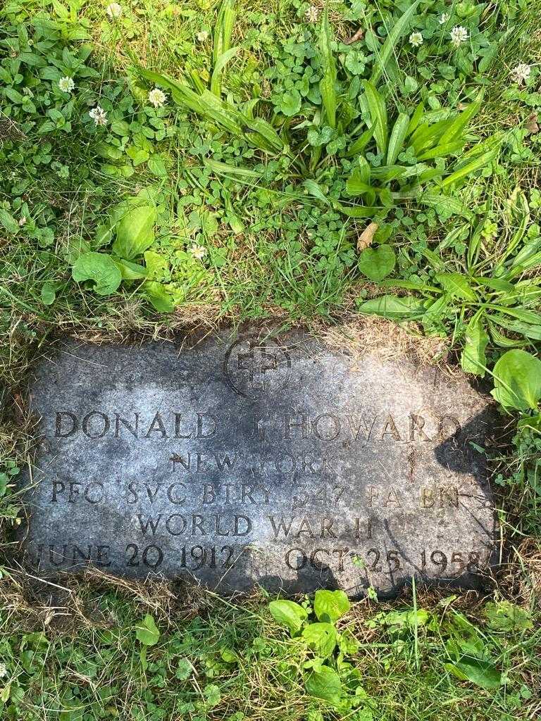 Donald J. Howard's grave. Photo 3