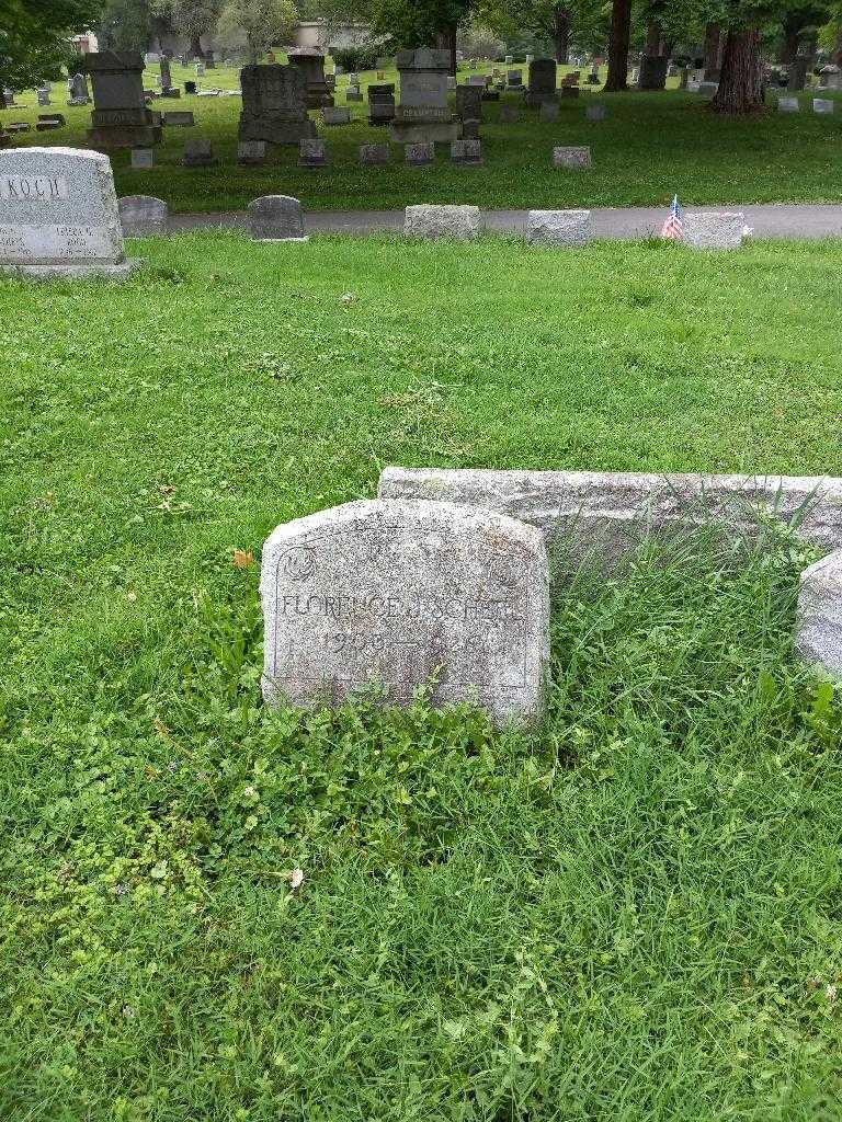 Florence J. Scheel's grave. Photo 1