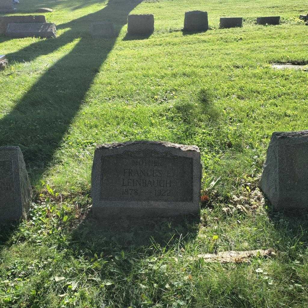 Frances E. Leinbaugh's grave. Photo 2