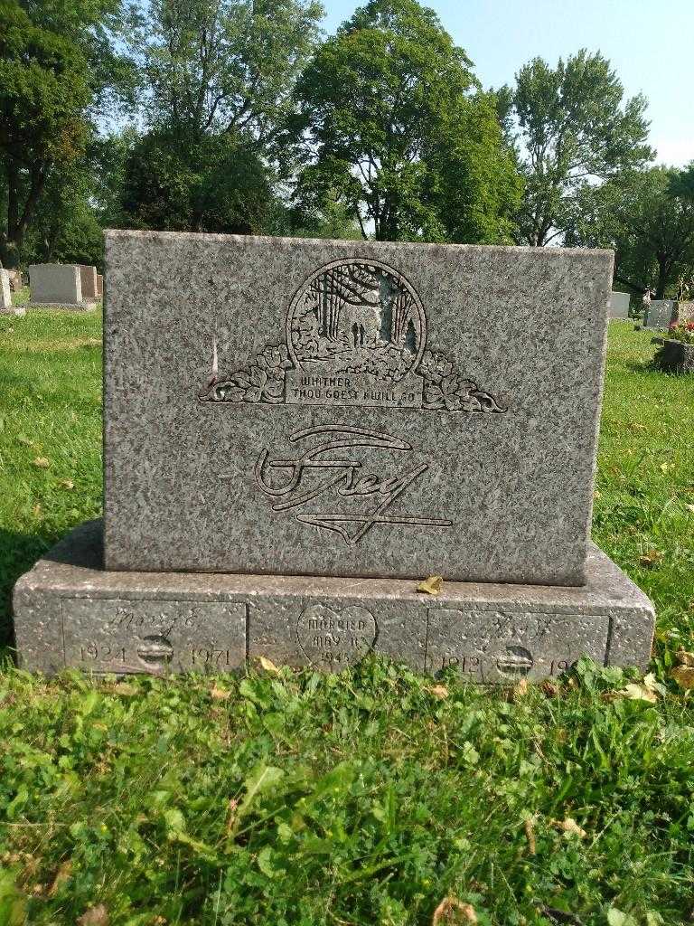 Mary E. Frey's grave. Photo 2