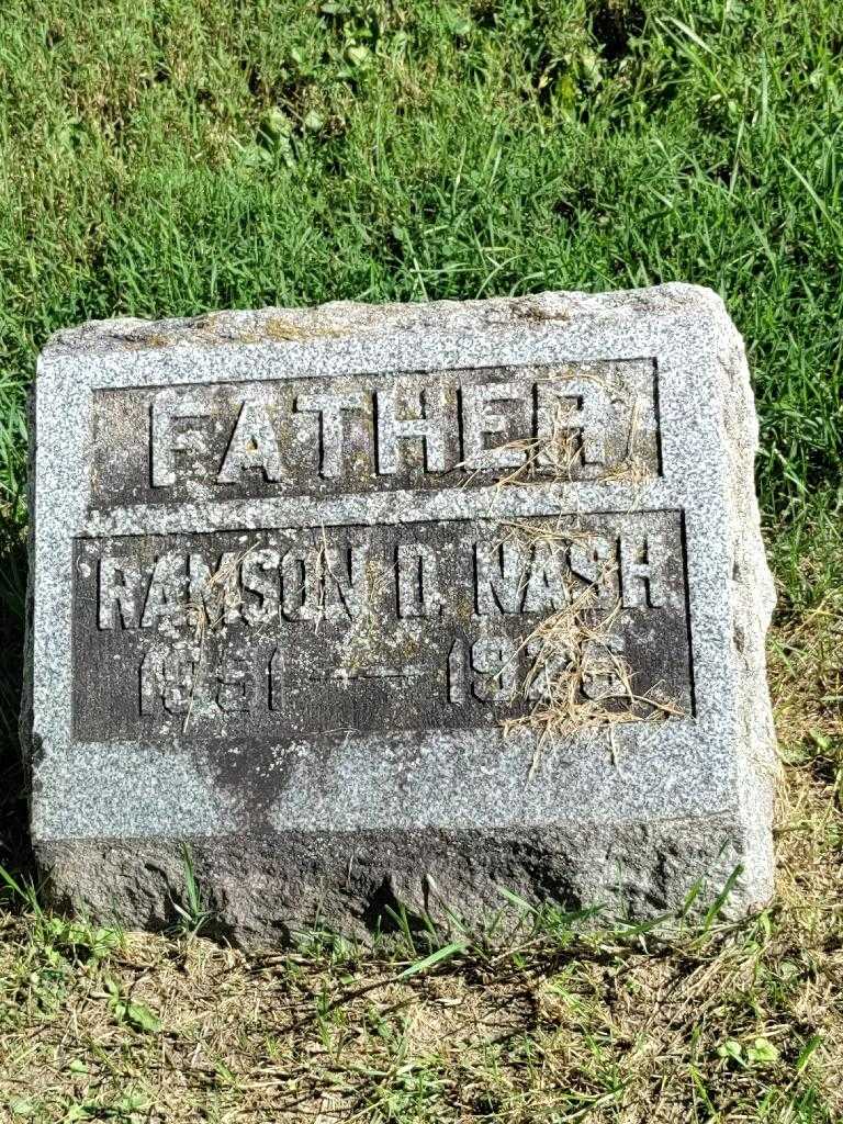 Ransom D. Nash's grave. Photo 3