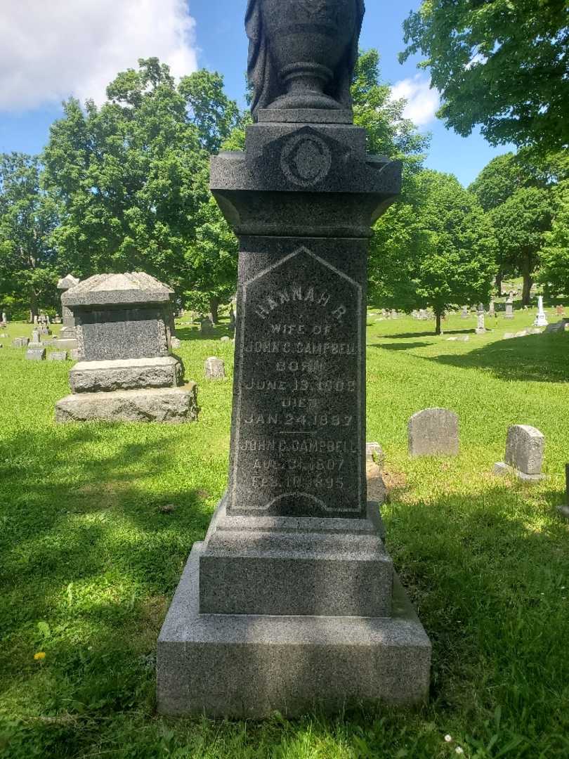 Hannah R. Campbell's grave. Photo 3